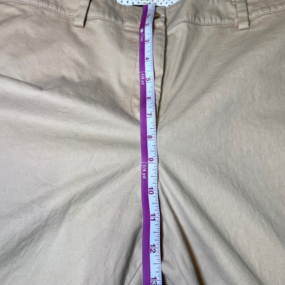 Talbots Perfect Crop Pants Womens 12 Khaki Casual Business Work Everyday - Picture 10 of 16